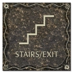 Stairs / Exit Sign w/Symbol