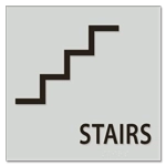 Stairs Sign w/ Symbol