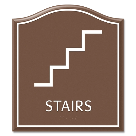 Stairs Sign w/ Symbol