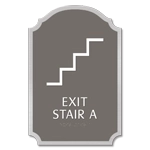 Stairway Exit Sign - DC Compliant