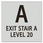 Stairway ID Sign - NYC Compliant