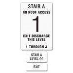 Stairwell ID (Exit Level) - North Carolina Code <br>3 Floors or Less