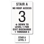 Stairwell ID - North Carolina Code <br>3 Floors or Less