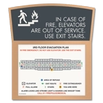 Standard Elevator Evacuation Plans - CA Compliant