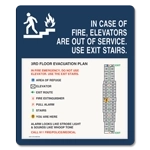 Standard Elevator Evacuation Plans - CA Compliant