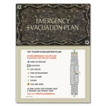 Standard Entrance Evacuation Plans - CA Compliant