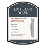 Standard Stairway Evacuation Plans - CA Compliant