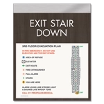 Standard Stairway Evacuation Plans - CA Compliant