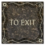 "To Exit" Egress Sign - CA Compliant