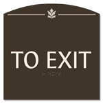 "To Exit" Egress Sign - CA Compliant