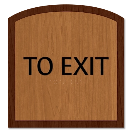 "To Exit" Egress Sign - CA Compliant