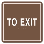 To Exit Egress Sign