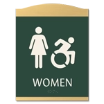 Women Sign w/Female & Dynamic ISA Symbols