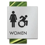 Women Sign w/Female & Dynamic ISA Symbols
