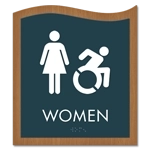 Women Sign w/Female & Dynamic ISA Symbols