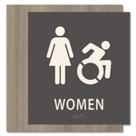 Women Sign w/Female & Dynamic ISA Symbols