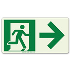 NFPA Green Running Man Exit Signs