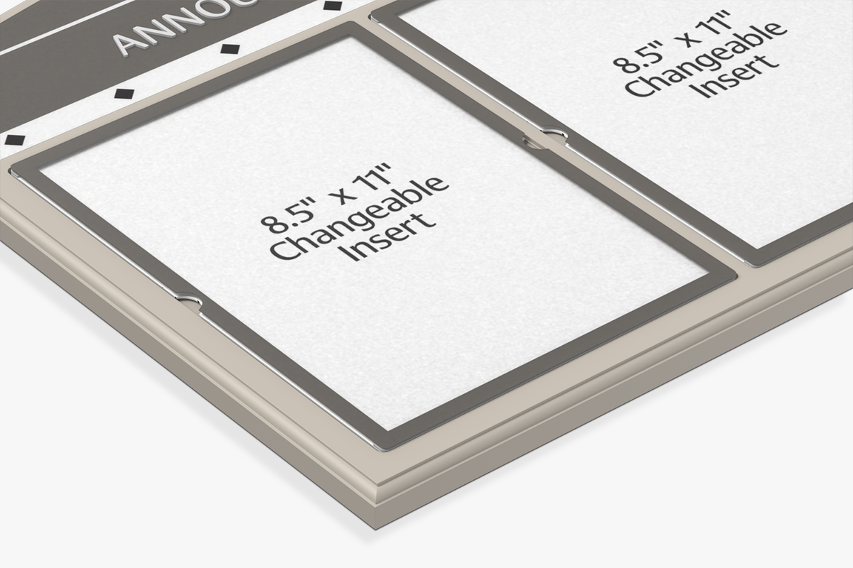 Information Display Board - Corner and Insert Detail