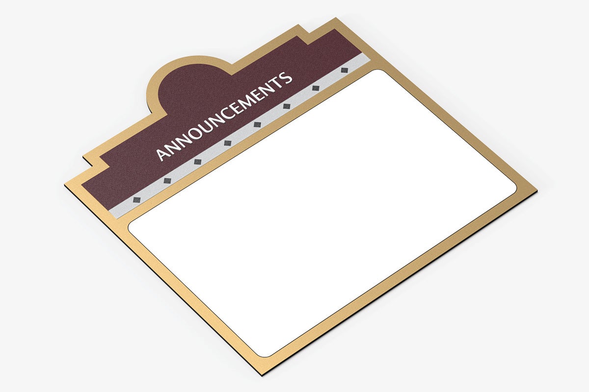Marquis Small Dry Erase Display Full Detail Image