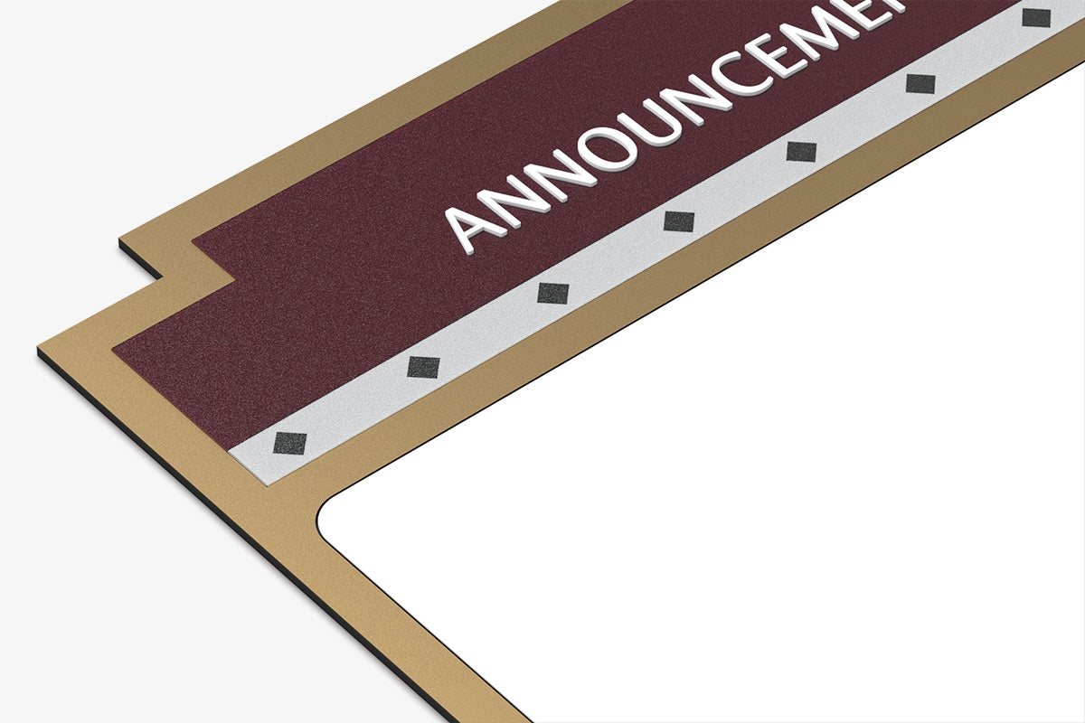 Marquis Medium Dry Erase Display Header Detail Image