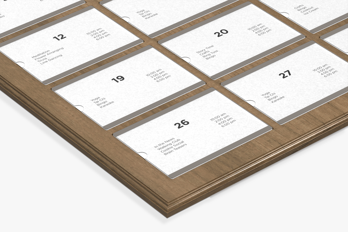 Information Display Board Corner Detail