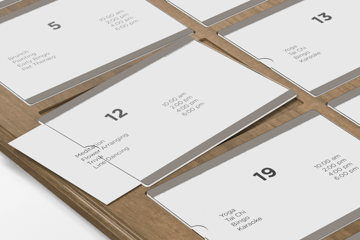 Information Display Board with Example Insert