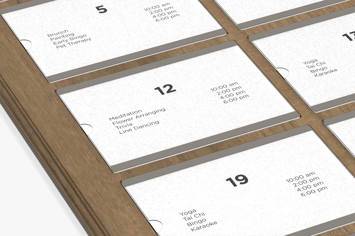 Information Display Board with Example Insert