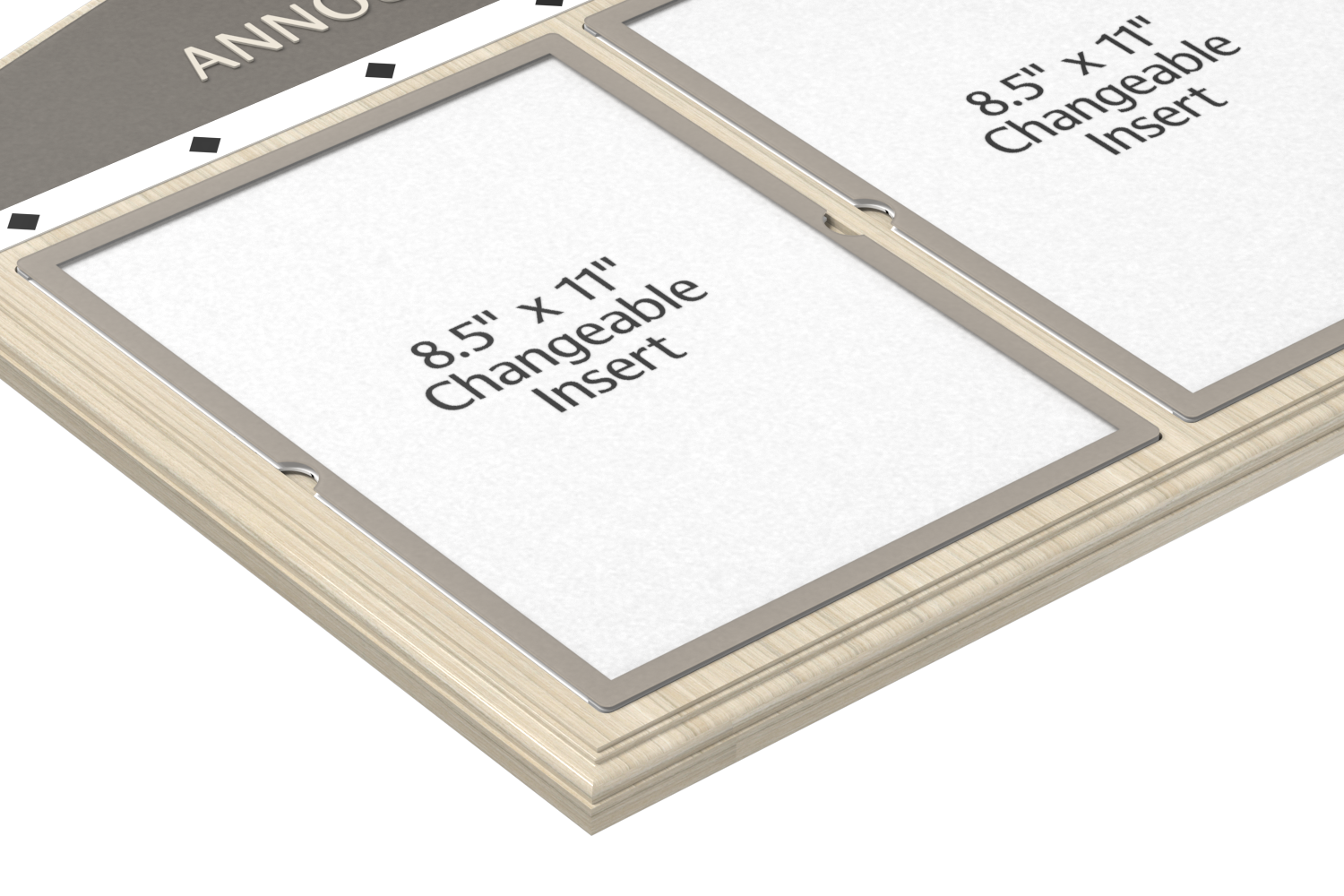 Information Display Board - Corner and Insert Detail