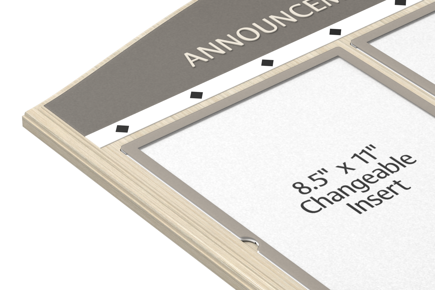 Information Display Board - Corner Detail