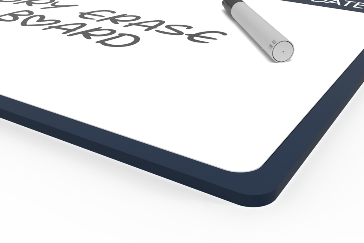 Dry Erase Menu Display - Bottom Corner