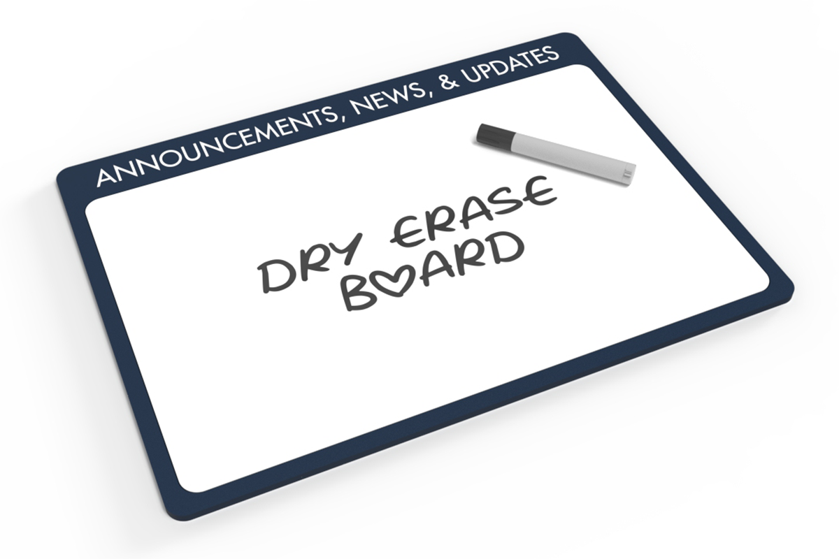Dry Erase Menu Display - Full Detail