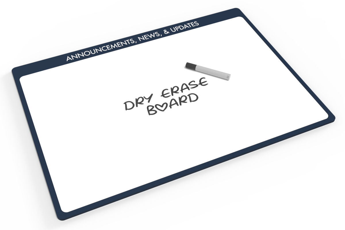 Dry Erase Menu Display - Full Detail