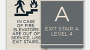 Stairs/Elevator Signs