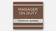 Nurse on Duty/Nameplates