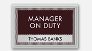 Nurse on Duty/Nameplates