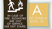 Stairs/Elevator Signs