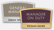 Nurse on Duty/Nameplates