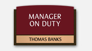 Nurse on Duty/Nameplates