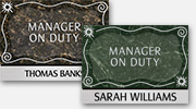 Nurse on Duty/Nameplates