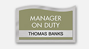 Nurse on Duty/Nameplates