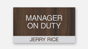 Nurse on Duty/Nameplates